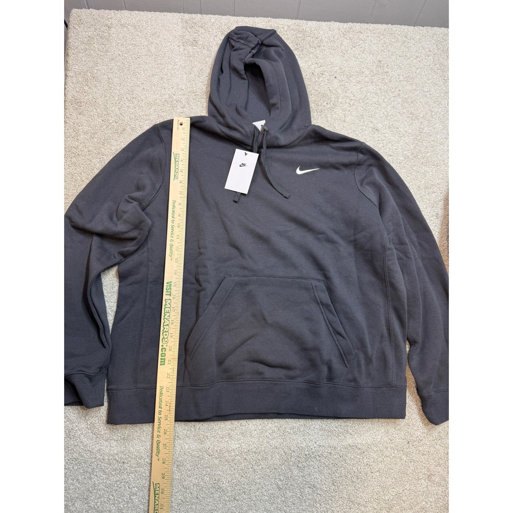 Nike Womens Sportswear Club Fleece Hoodie Dark Grey Heather CJ1789-060 XXL NWT
